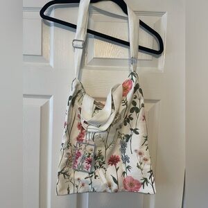 Eco Friendly Floral Canvas Tote Bag